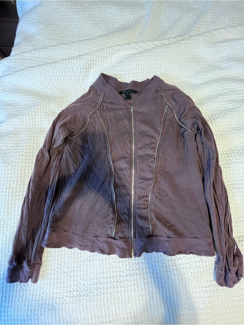 Marc Jacobs Dusty Mauve Bomber Zipup
